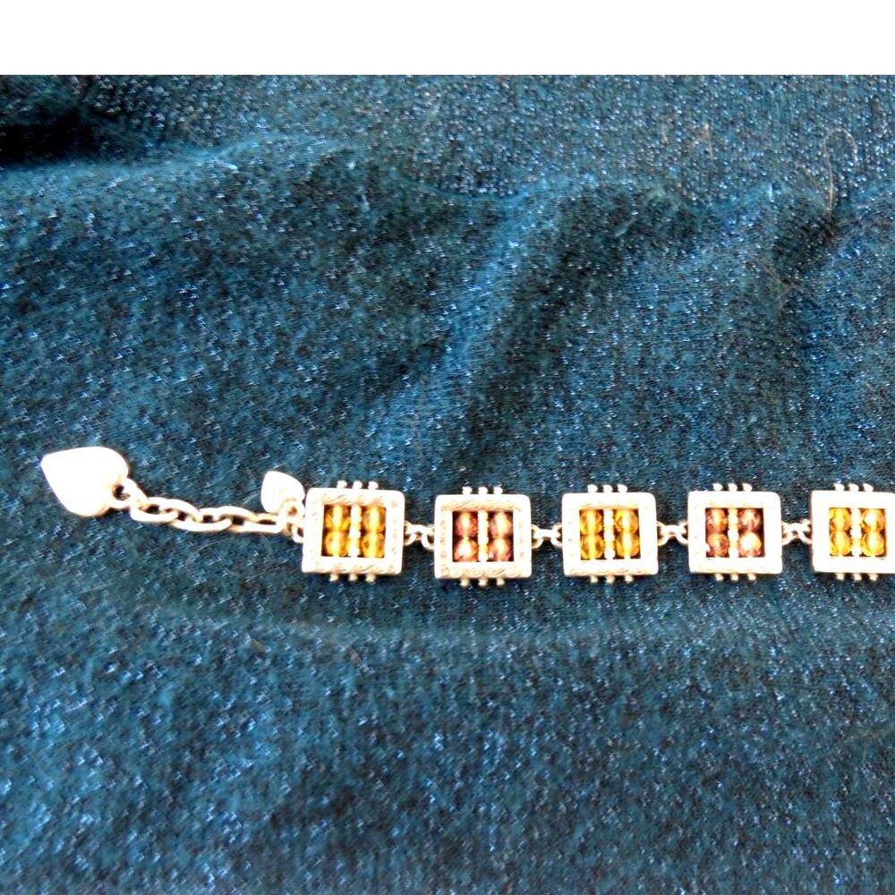 Vintage Brighton Abacus Panel Link Bracelet Y2K EUC - Picture 4 of 6